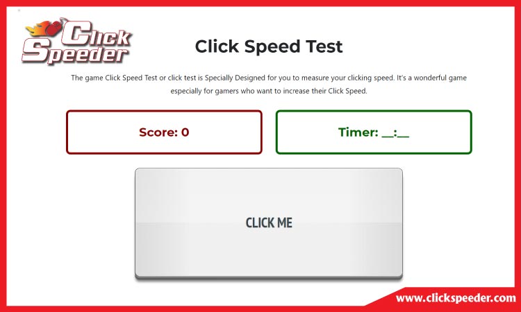 Clicks Per Minute, Click Speed Test 60 Seconds