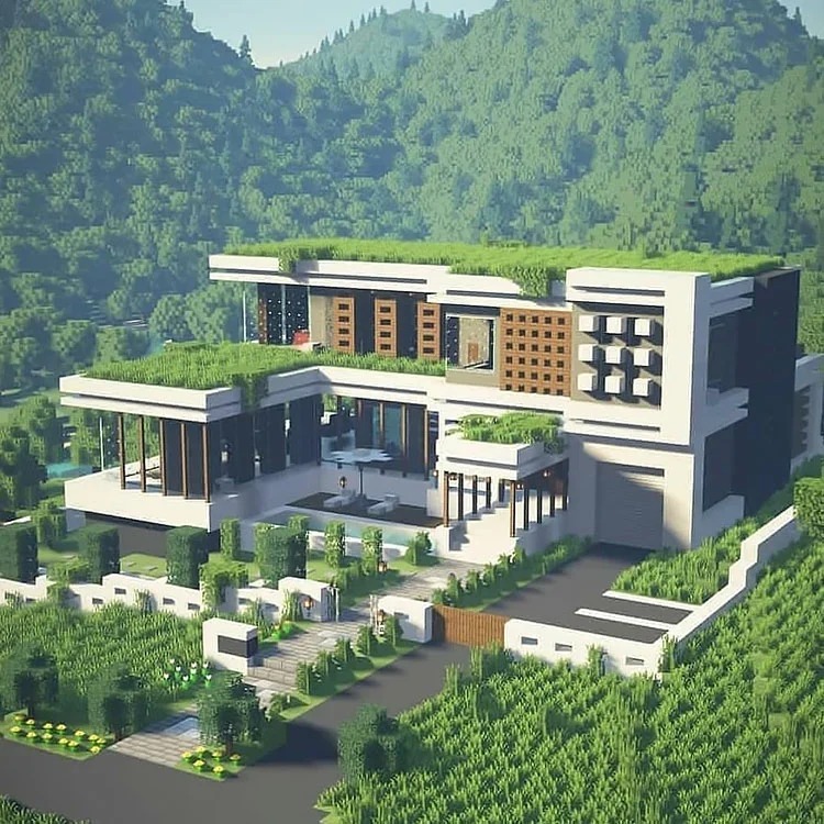 minecraft modern house