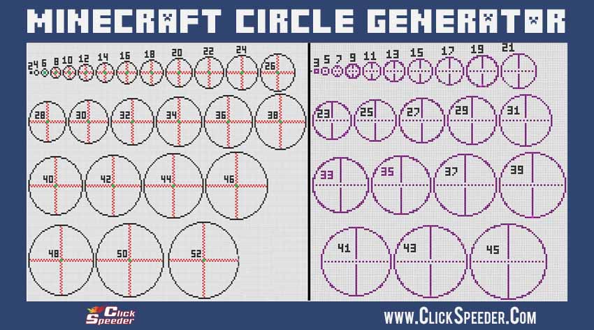 Pixel Circle Generator -Minecraft Circle Generator (2022)